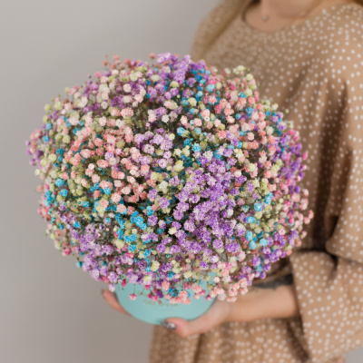 Коробка с цветной гипсофилой N 47195 Коробка с цветной гипсофилой N 47195