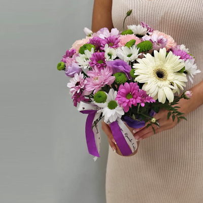 Стаканчик с цветами "Сиреневый закат" N 53036 Стаканчик с цветами "Сиреневый закат" N 53036