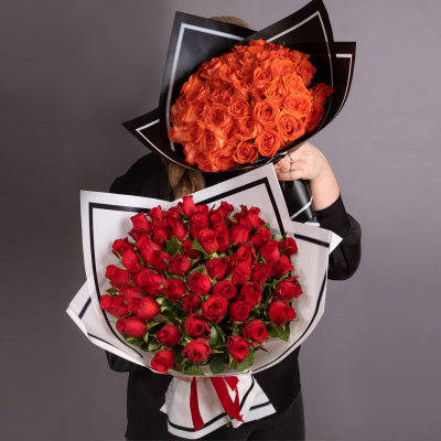 Букет из 51 краснойх розы Кения 28448-Кр Букет из 51 краснойх розы Кения 28448-Кр